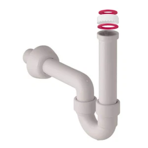 Schläfer | Set Sifone a S per Lavabo/Lavello/Lavatoio Scarico in PVC - Foto 1 di 9