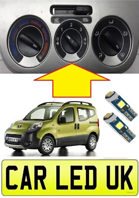 ✅ Peugeot Bipper Van Car ☆ 2 x Bombillas LED Color Calentador Control Bonita Actualización Mod Foto 1 de 4