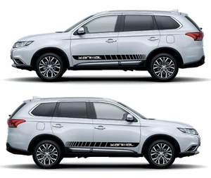 Fits Mitsubishi Outlander Side Stripe Graphics Animal Decals Both Sides - Picture 1 of 4