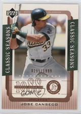 2005 Upper Deck Classics Classic Seasons /1999 Jose Canseco #CS-JC