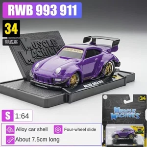 CR Maisto 1:64 Purple Muscle RWB 993 911 Sports Model Diecast Metal Car - Picture 1 of 1