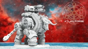 Minoan Taurus Dreadnought/TTRPG/Wargaming/Grimdark Priest/3DPrinted/Atlan Forge - Foto 1 di 5