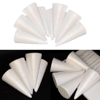 30pcs Cone Styrofoam Foam Christmas Tree Ornament for DIY - Image 1 of 4