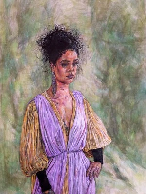Dibujo a lápiz Rihanna  Foto 1 de 3