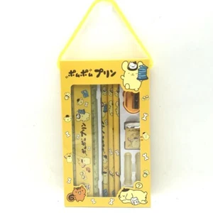 Kawaii Pompompurin Sanrio Stationary Set Pencil Rubber Ruler Pencil Sharpener - Picture 1 of 2