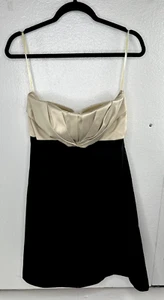 White House Black Market Sz 10 Satin Two-Toned Strapless Formal Dress NWT NEW - Picture 1 of 8