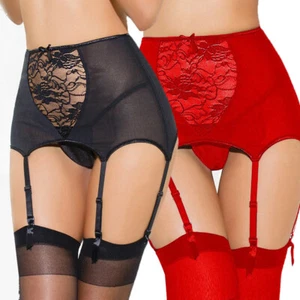Giarrettiera Cinture Intimi bretelle cintura biancheria intima calze reggicalze pizzo donna - Foto 1 di 18