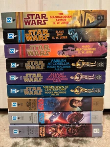 Star Wars Corellian, Jedi Academy, and The Bounty Hunter Wars Trilogy Book Lot - Picture 1 of 1