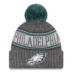 Philadelphia Eagles NFL Graphite On Field Sideline Pom Pom Beanie New/Tags - Picture 1 of 3