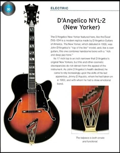 1936 D'Angelico NYL-2 New Yorker + EXS-1DH electric guitar history article print - Imagen 1 de 4