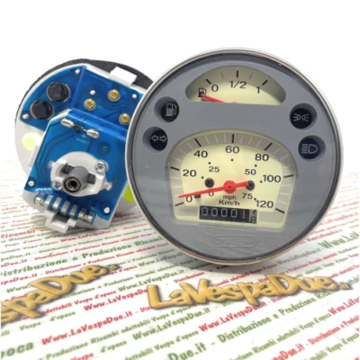 Contachilometri LVDUE VESPA PX PE MY MILLENNIUM 125 150 200 120 km/h 75 mph cont