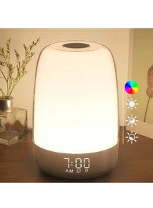 Touch Wake-up Night Light with Sunrise Analog Alarm Clock, 3 Dimmable - Picture 1 of 6