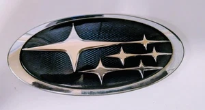 2009-13 Subaru Forester Emblem Badge Rear Trunk Tailgate Blue Chrome - Bild 1 von 4