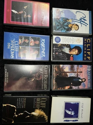 Cliff Richard Lot of 8 VHS Tapes - Image 1 of 4