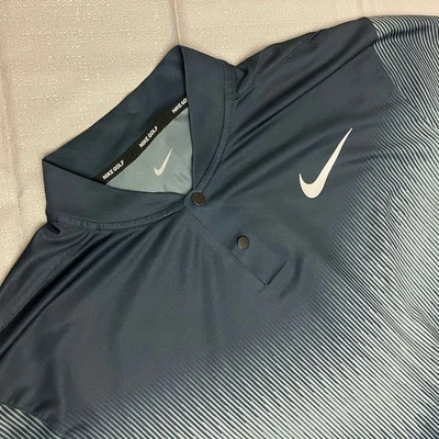 Nike Golf Tiger Woods Engineered Blade Polo 854205 454 Midnight Thunder Blue MT - Image 1 of 4