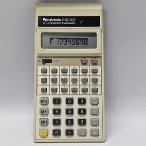 Prinztronic LCD Scientific Calculator Model BSC 502 BSC502 BSC-502 TESTED WORKS - Picture 1 of 7