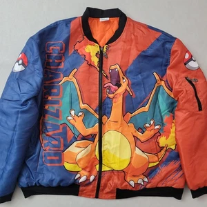 Charizard Pokemon Anime Merch 3d Bomberjacke Orange Gr. 3XL - Bild 1 von 8