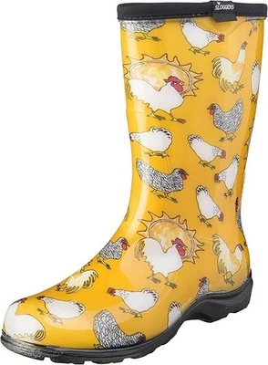 Botas de lluvia y jardín Sloggers 5016CDY10, amarillo narciso pollo, para mujer talla 10 Foto 1 de 4