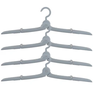 Percha plegable de viaje 4 piezas perchas plegables estante de secado de ropa - Imagen 1 de 12