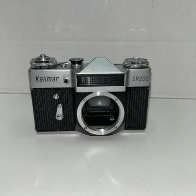 Cuerpo de cámara fotográfica Kalimar SR200 M42 montaje 35 mm SLR, cromo sin probar Foto 1 de 4