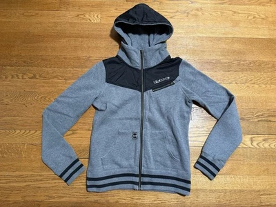 Chaqueta sudadera con capucha Billabong 2010 gris y negro cremallera completa (mediana) Foto 1 de 4