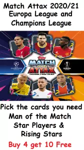Partido Attax 2020/21 UEFA Champions Europa League Star Players Rising Stars 20/21 - Imagen 1 de 3