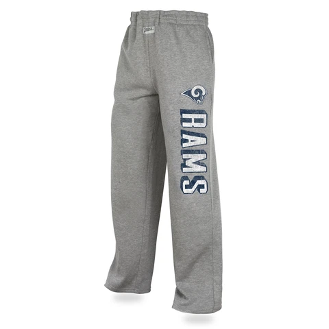 Zubaz NFL Men's Los Angeles Rams Sweatpants, Heather Gray Cover