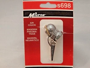 S698 MILTON SINGLE HEAD AIR CHUCK W/ GRIP CHUCK 1/4” NPT - Picture 1 of 2