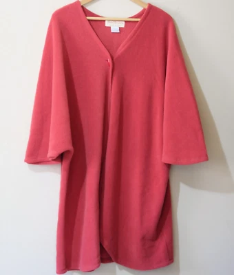 Capa polar Norm Thompson roja de un solo botón talla única para la mayoría #H1-41 Foto 1 de 4