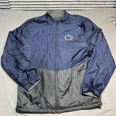 Penn State Nittany Lions Jacket Reversible Mens XL Nylon Fleece Embroidered VTG - Image 1 of 4