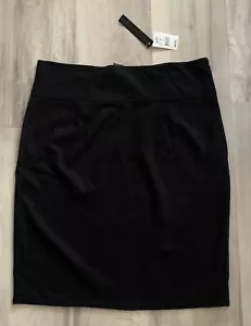 PRESWICK & MOORE WOMENS SZ PXL Petite XL PROFESSIONAL SKIRT BLACK Nwt - Picture 1 of 5