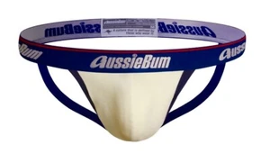New Aussiebum Wonderjock Sports Pro Cream Bikini Jockstraps - Picture 1 of 2