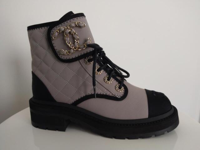 Shearling lace up boots