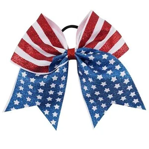 7inch Baby Girl's American flag hair bow,Hair Accessories for 4th of July(F9)... - Picture 1 of 3