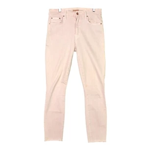 Mother Jeans Women 27 High Waisted The Looker Ankle Fray Pink Skinny Stretch - Picture 1 of 17