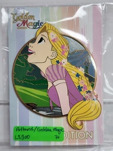 JUMBO LE 300 Disney Pin Rapunzel Tangled Princess Profiles Golden Magic Series - Picture 1 of 2