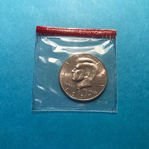 1997 D Kennedy Half Dollar Denver UNC From US Mint Set  FREE SHIP Cover