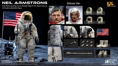 Star Ace Neil Armstrong First Man On The Moon NASA 1969 1/6 Deluxe Figure Mint! - Image 1 of 3