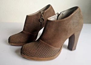 Zapatos de mujer botas al tobillo FIORENTINI+BAKER talla 39 UK 6 marrón oliva cuero - Imagen 1 de 16