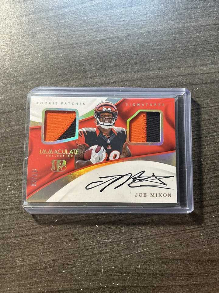 JOE MIXON 2017 Panini Immaculate Rookie Patches Signatures On Card Auto /15 Sh - Image 1 of 2