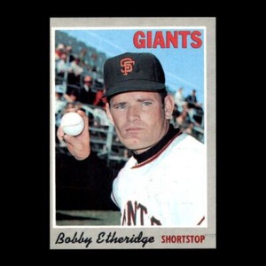 Bobby Etheridge 1970 Topps San Francisco Giants #107 Set Break Great!