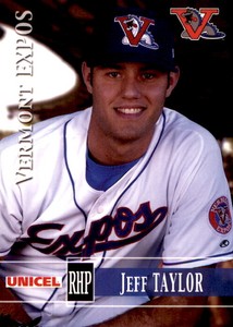 2005 Vermont Expos Grandstand #14 Jeff Taylor Joplin Missouri MO Baseball Card