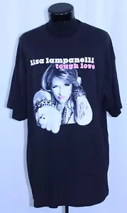 T-shirt maglietta vintage Lisa Lampanelli autograph tour 2XL firma auto comico amore - Foto 1 di 24