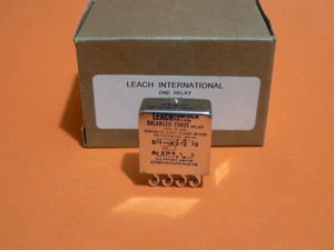 BOBINA DE RELÉ DE FUERZA EQUILIBRADA LEACH J-A2B 12VDC CONTACTO 28VDC 12A / 115/200VAC 400Hz - Imagen 1 de 5