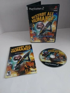 Destroy All Humans (Sony PlayStation 2, 2006) Black LB. Complete. Tested. VGC. - Picture 1 of 5