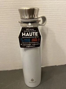 NEW Manna Haute 18oz 18/8 Stainless Steel Vacuum Insulated Hot/Cold Bottle Blue - Picture 1 of 7