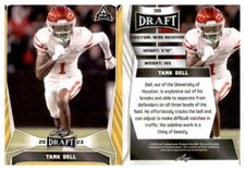 2023 LEAF DRAFT PICK FOOTBALL YELLOW/GOLD - YOU PICK #1 - #100 * FREE SHIP *