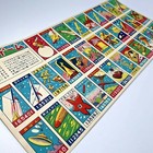 Vintage Japanese Super Rare Menko Card space war Menko uncut sheet