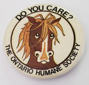 Do You Care The Ontario Humane Society Pinback Button B - Bild 1 von 2