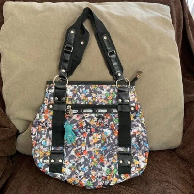 Tokidoki for LeSportsac Handbag Purse "This of Flower Spring" Satchel with Charm - Image 1 of 4